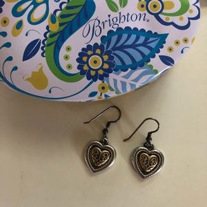 Brighton Dangling Golden Heart Earrings